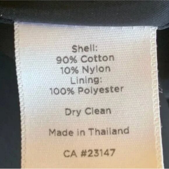 Talbots Blue and Cream Pinstriped Pencil Skirt Size 8P - Picture 12 of 12